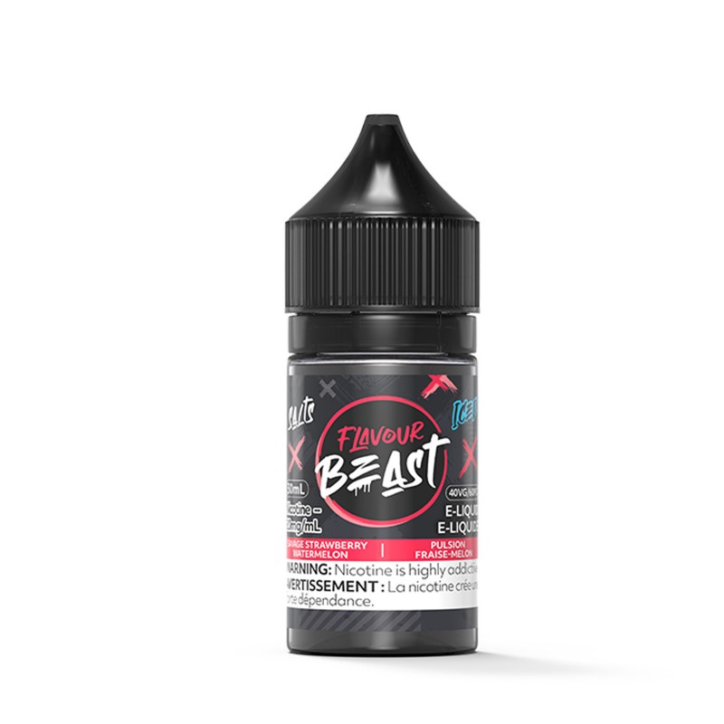 Savage Strawberry Watermelon Iced SALT – Flavour Beast Salt E-Liquid