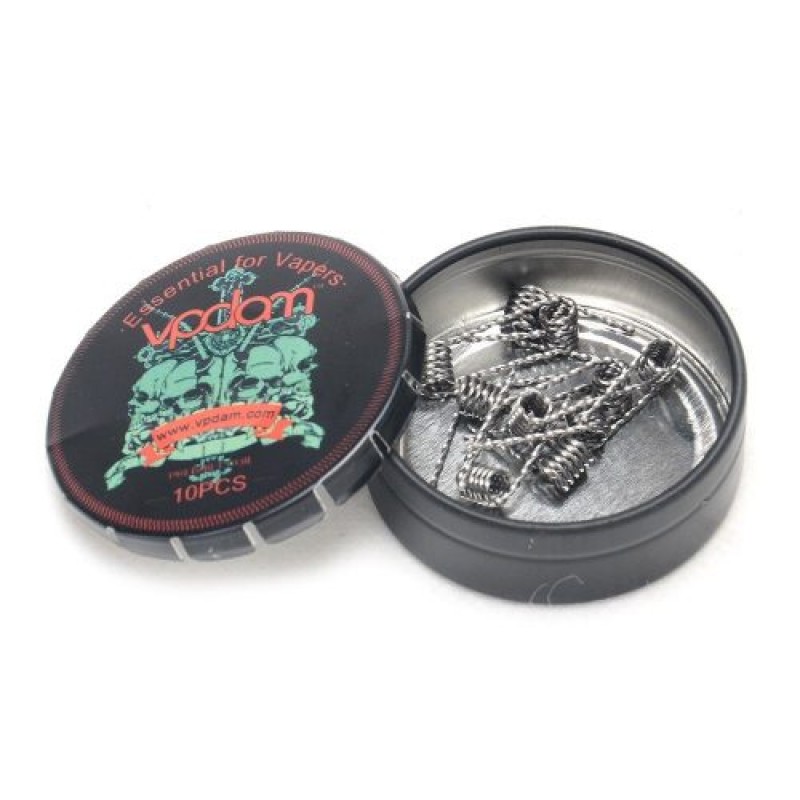 VPDAM Flat Twisted prebuilt coils 0.36 ohm