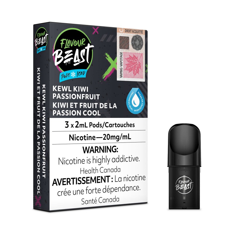 Kewl Kiwi Passionfruit Iced – Flavour Beast Pods