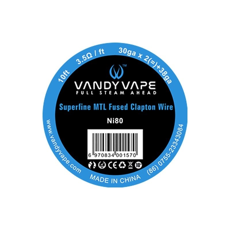 Vandy Vape Superfine MTL Fused Clapton Wire 3.50 ...