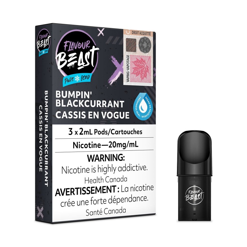 Bumpin’ Blackcurrant Iced – Flavour Beast Pods