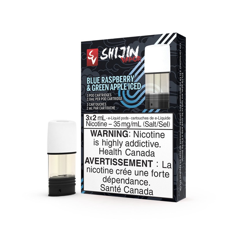 Shijin Blue Raspberry & Green Apple Iced – STLTH Pods