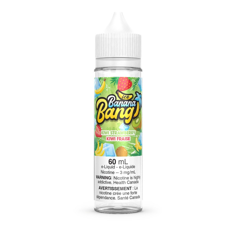 Kiwi Strawberry Ice – Banana Bang Ice E-Liqu...